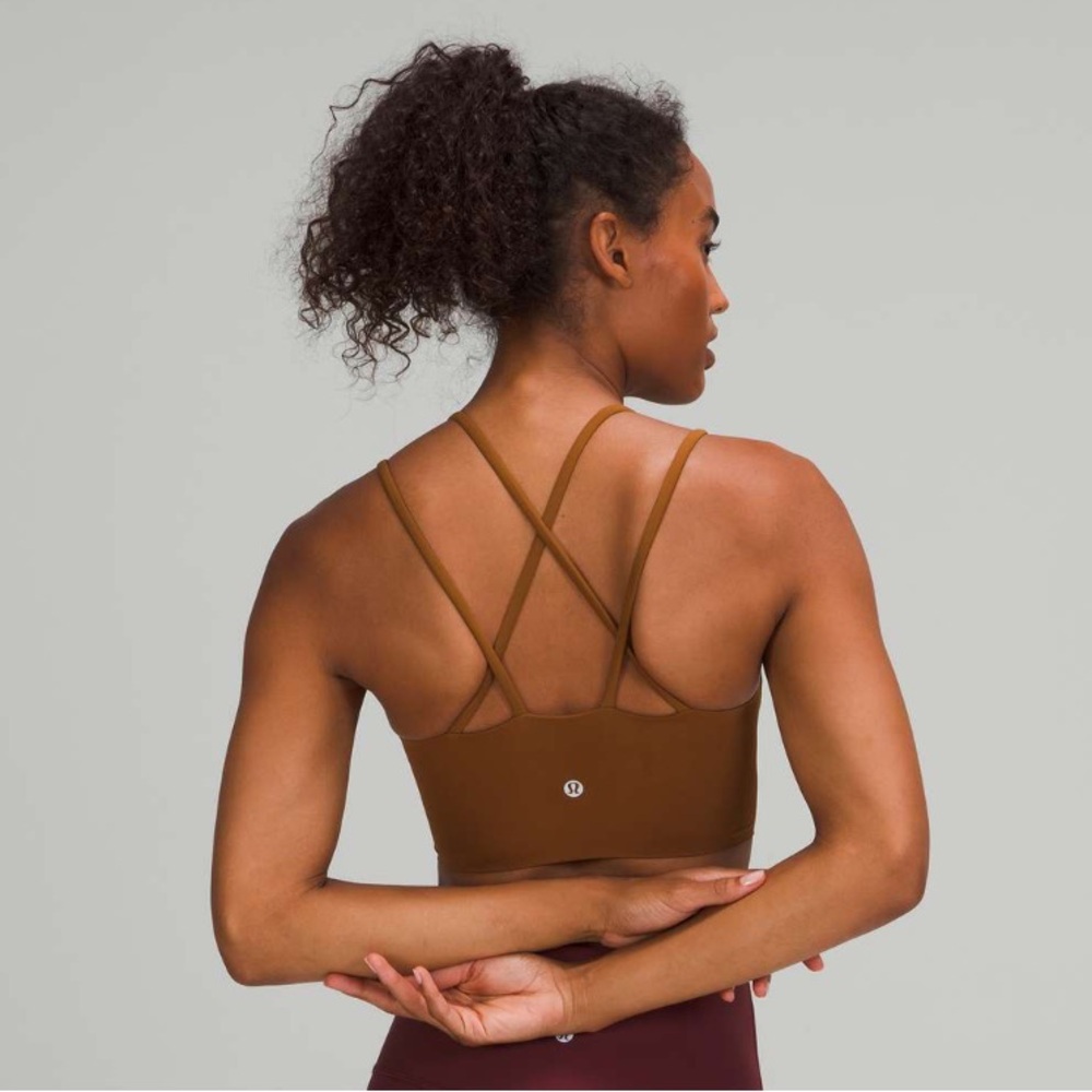 Lululemon Like a Cloud Bra Longline *Light Support, B/C Cup Brown Size 4